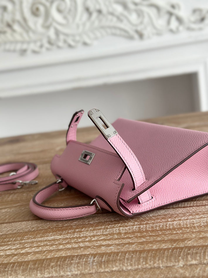 エルメス ミニケリーの定価 HERMES ケリーミニ2 モーヴシルベストル ヴォーエプソン シルバー金具 H073663CKX9 エルメス ショルダーバッグ 人気 - 画像 (6)