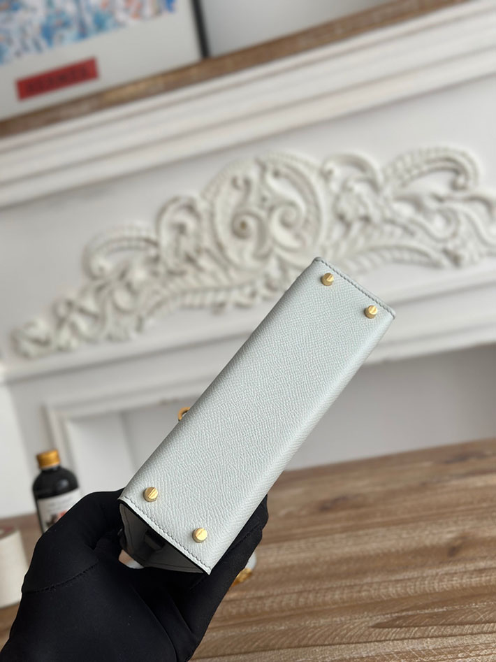 エルメス ミニケリーの定価 HERMES ケリーミニ2 ブルーペール ヴォーエプソン ゴールド金具 H073663CC08 レディース エルメス 斜 めがけ 新作 - 画像 (7)