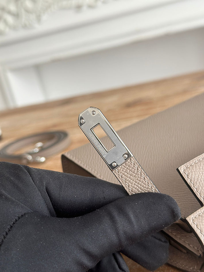 エルメス ミニケリーの定価 HERMES ケリーミニ2 グリアスファルト ヴォーエプソン シルバー金具 H073663CKM8 エルメス ミニ バッグ 種類 - 画像 (4)