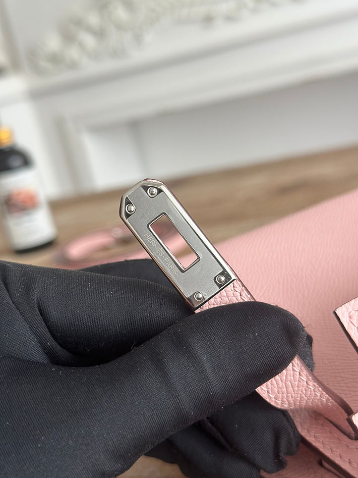 エルメス ミニケリーの定価 HERMES ケリーミニ2 ローズサクラ ヴォーエプソン シルバー金具 H073663CK3Q エルメス ミニバッグ レディース - 画像 (4)