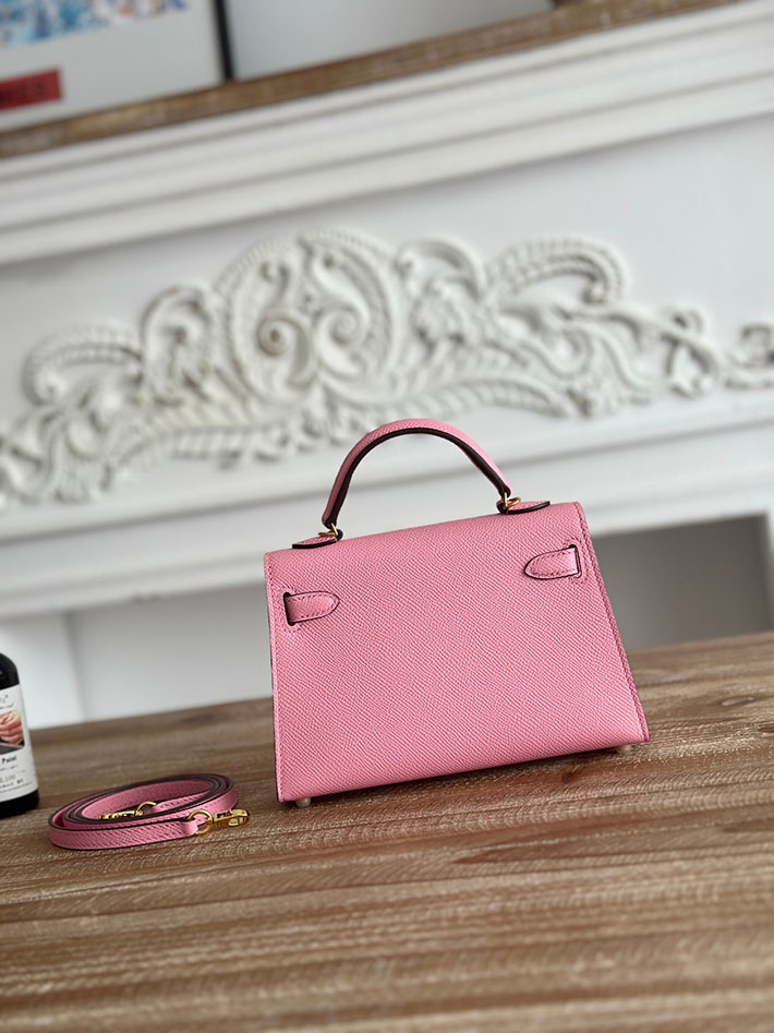 エルメス ミニバッグの定価 HERMES ケリーミニ2 ピンク ヴォーエプソン ゴールド金具 H073663CC5P エルメス バッグミニケリー - 画像 (8)