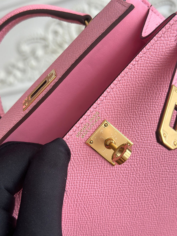 エルメス ミニバッグの定価 HERMES ケリーミニ2 ピンク ヴォーエプソン ゴールド金具 H073663CC5P エルメス バッグミニケリー - 画像 (4)