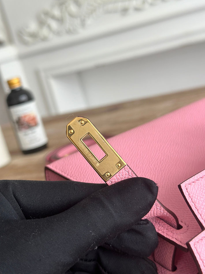 エルメス ミニバッグの定価 HERMES ケリーミニ2 ピンク ヴォーエプソン ゴールド金具 H073663CC5P エルメス バッグミニケリー - 画像 (3)