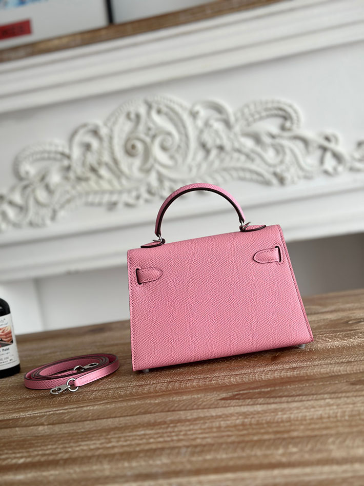 エルメス ミニバッグの定価 HERMES ケリーミニ2 ピンク ヴォーエプソン シルバー金具 H073663CK5P エルメス ショルダーバッグ 公式 - 画像 (8)