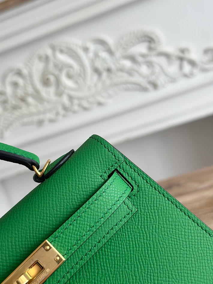 エルメス ミニバッグの定価 HERMES ケリーミニ2 バンブー ヴォーエプソン ゴールド金具 H073663CC1K エルメス ショルダーバッグ 人気 - 画像 (6)