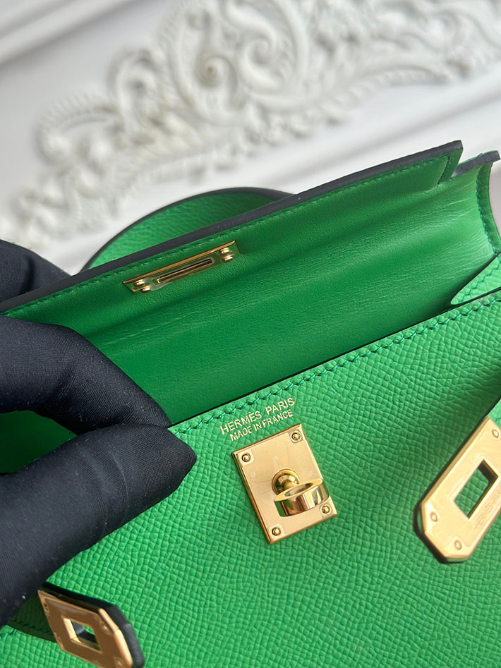 エルメス ミニバッグの定価 HERMES ケリーミニ2 バンブー ヴォーエプソン ゴールド金具 H073663CC1K エルメス ショルダーバッグ 人気 - 画像 (3)