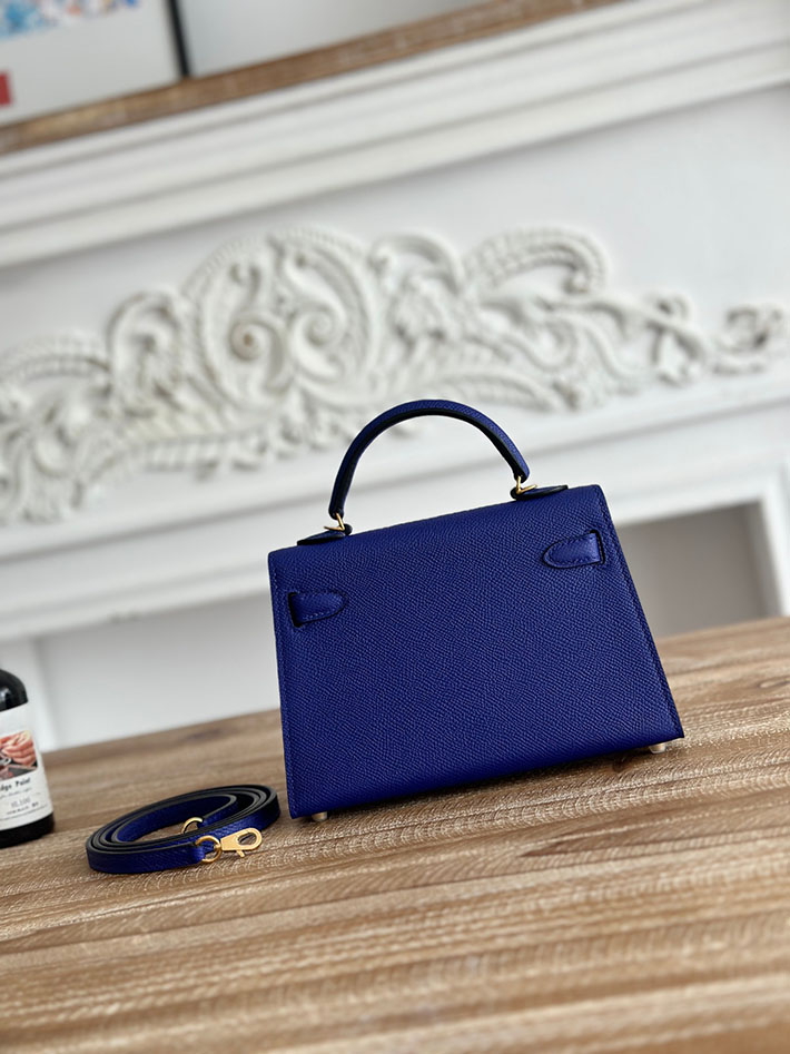 エルメス ミニバッグの定価 HERMES ケリーミニ2 ブルーエレクトリック ヴォーエプソン ゴールド金具 H073663CC7T エルメス ミニ バッグ 値段 - 画像 (8)