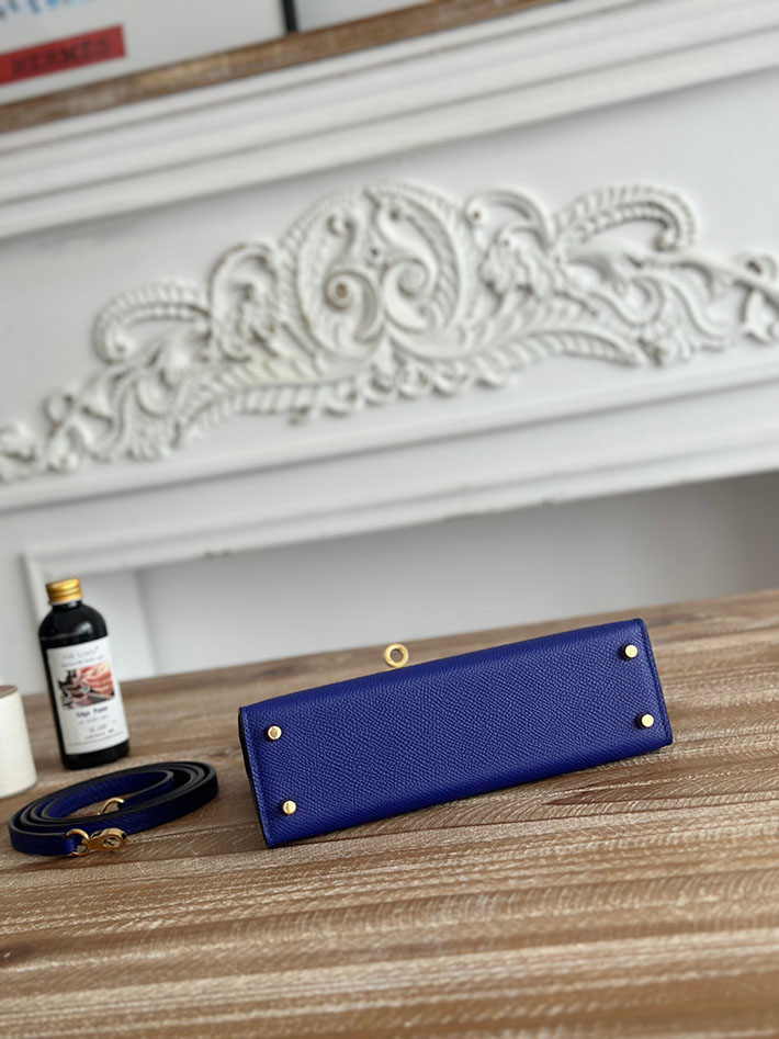 エルメス ミニバッグの定価 HERMES ケリーミニ2 ブルーエレクトリック ヴォーエプソン ゴールド金具 H073663CC7T エルメス ミニ バッグ 値段 - 画像 (7)