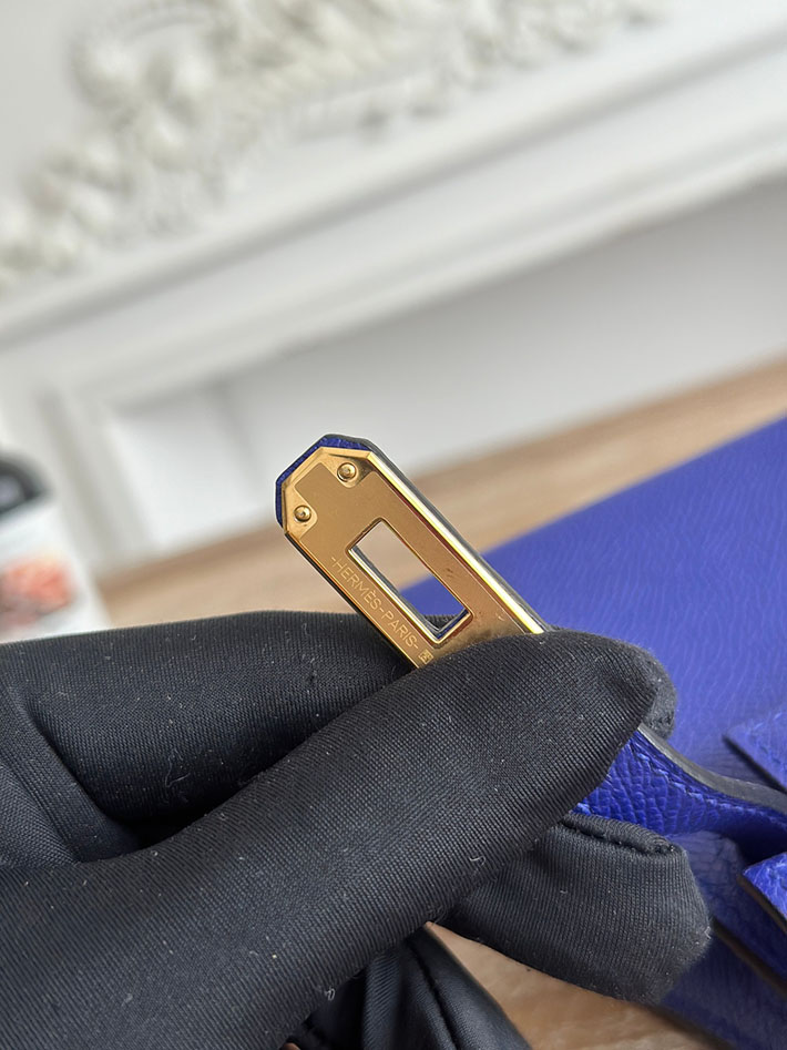 エルメス ミニバッグの定価 HERMES ケリーミニ2 ブルーエレクトリック ヴォーエプソン ゴールド金具 H073663CC7T エルメス ミニ バッグ 値段 - 画像 (4)