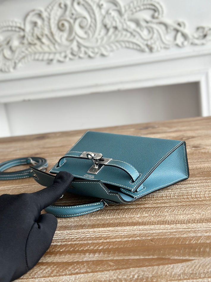 エルメス ミニバッグの定価 HERMES ケリーミニ2 ブルージーン ヴォーエプソン シルバー金具 H073663CK75 エルメス バッグ人気ランキング - 画像 (2)