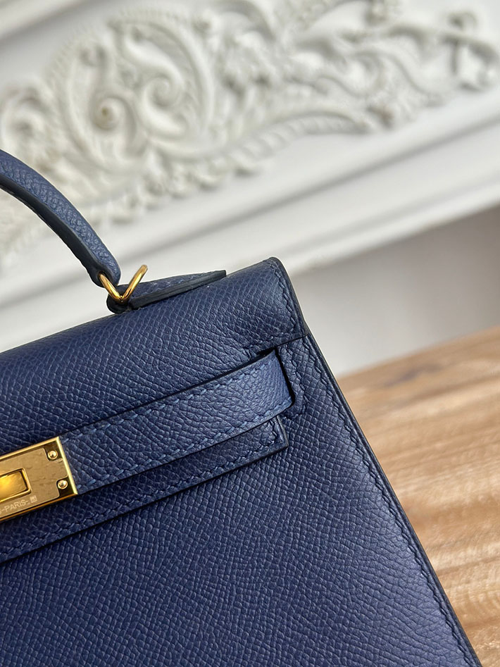 エルメス ミニバッグの定価 HERMES ケリーミニ2 ブルーサフィール ヴォーエプソン ゴールド金具 H073663CC73 エルメス バッグ 種類 - 画像 (6)
