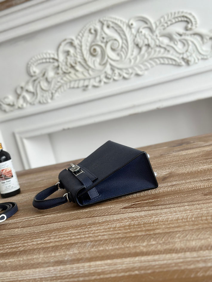 エルメス ミニバッグの定価 HERMES ケリーミニ2 ブルーサフィール ヴォーエプソン シルバー金具 H073663CK73 エルメス バッグ 定価 - 画像 (9)