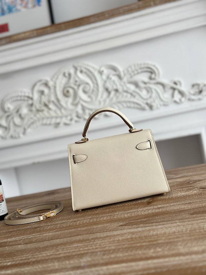 エルメス ミニバッグの定価 HERMES ケリーミニ2 クレ ヴォーエプソン ゴールド金具 H073663CC10 エルメス 安い バッグ - 画像 (8)