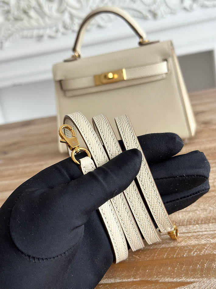 エルメス ミニバッグの定価 HERMES ケリーミニ2 クレ ヴォーエプソン ゴールド金具 H073663CC10 エルメス 安い バッグ - 画像 (6)
