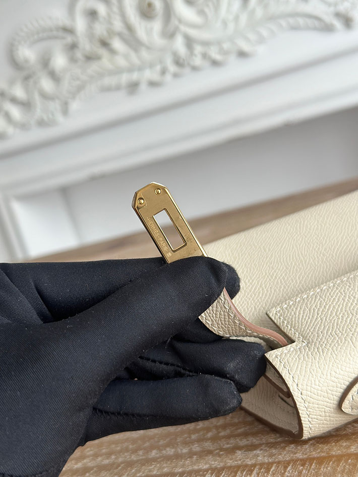 エルメス ミニバッグの定価 HERMES ケリーミニ2 クレ ヴォーエプソン ゴールド金具 H073663CC10 エルメス 安い バッグ - 画像 (5)