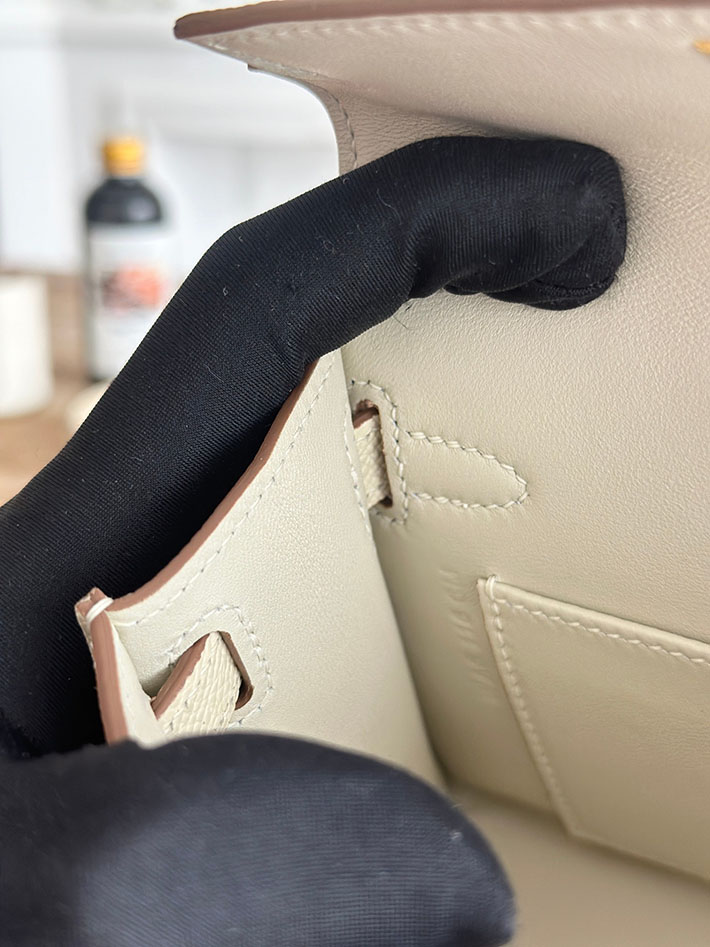 エルメス ミニバッグの定価 HERMES ケリーミニ2 クレ ヴォーエプソン ゴールド金具 H073663CC10 エルメス 安い バッグ - 画像 (2)