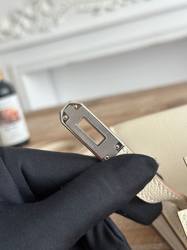エルメス ミニバッグの定価 HERMES ケリーミニ2 クレ ヴォーエプソン シルバー金具 H073663CK10 エルメス 一番安いバッグ - 画像 (5)