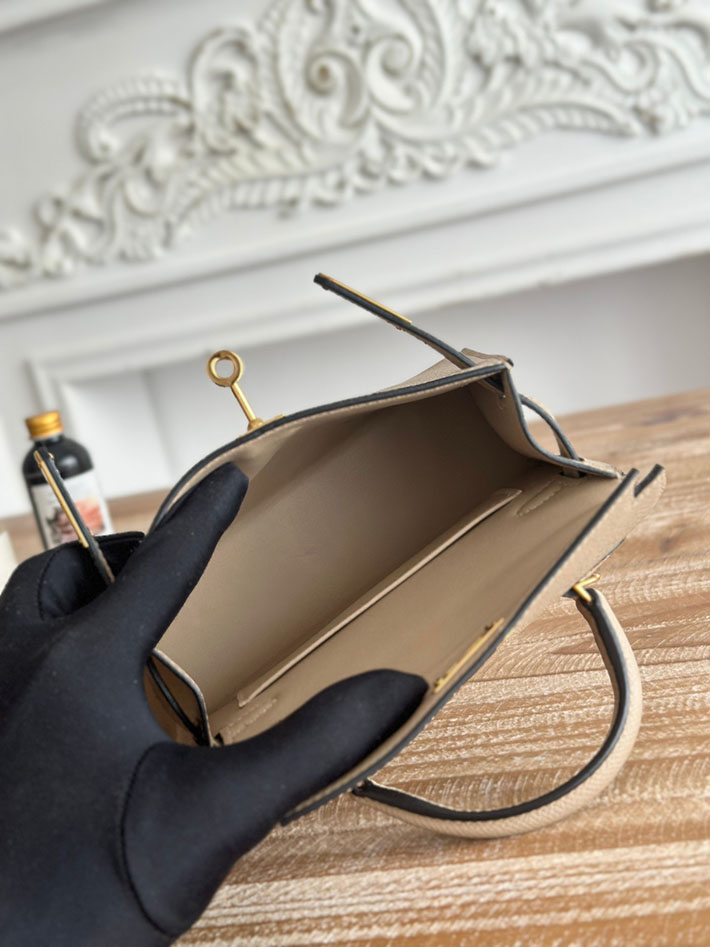 エルメス ケリーバッグの定価 HERMES ケリーミニ2 グリアスファルト ヴォーエプソン ゴールド金具 H073663CCM8 エルメス アウトレット 木更津 - 画像 (2)