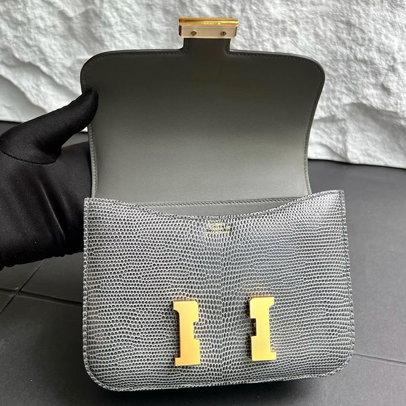 エルメス コンスタンスの通販 HERMES コンスタンス3 ミニ グリスフォンセ リザード ゴールド金具 H049186CC84 エルメス コンスタンス 値段 - 画像 (6)
