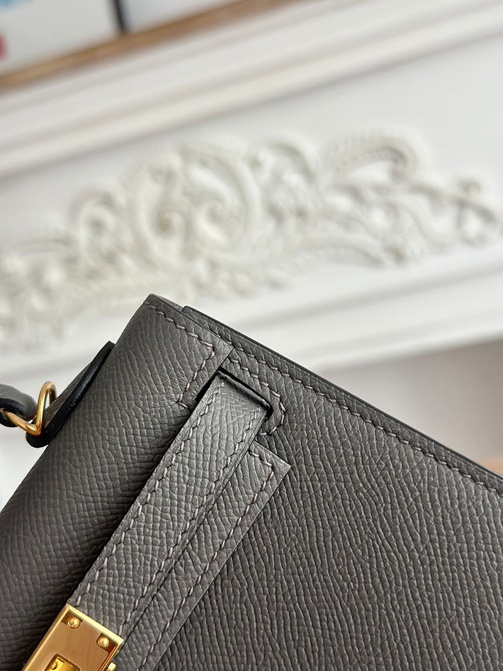 エルメス ケリーバッグの定価 HERMES ケリーミニ2 エタン ヴォーエプソン ゴールド金具 H073663CC8F エルメス バッグ 種類 - 画像 (6)