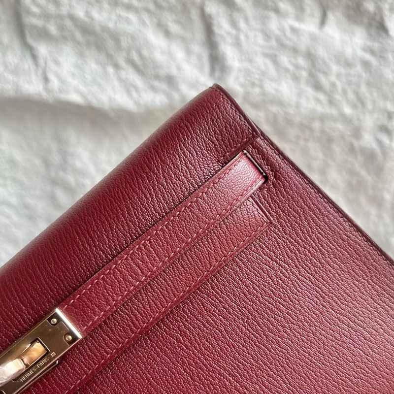 エルメス ケリーエランの通販 HERMES ケリーエラン ルージュアッシュ シェブルミゾル ゴールド金具 H085885CC55 ケリーエラン 定価 - 画像 (9)