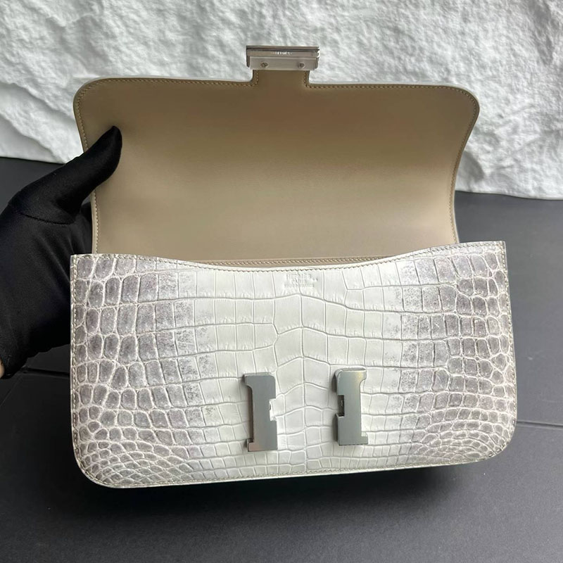 エルメス コンスタンス エランの通販 HERMES コンスタンス3 エラン ヒマラヤ クロコダイル シルバー金具 H063149CK01 コンスタンス エラン 希少 - 画像 (6)