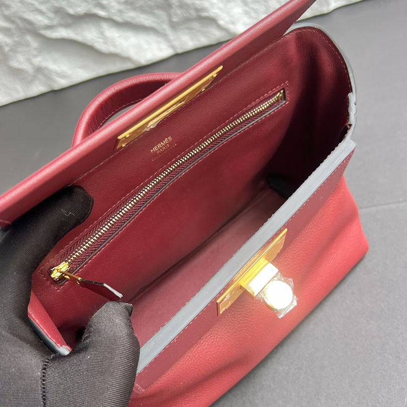 エルメス ヴァンキャトル ミニの通販 HERMES ミニ ヴァンキャトル ルージュアッシュ エバーカラー/スイフト ゴールド金具 H079218CC55 ヴァンキャトル ミニ - 画像 (5)
