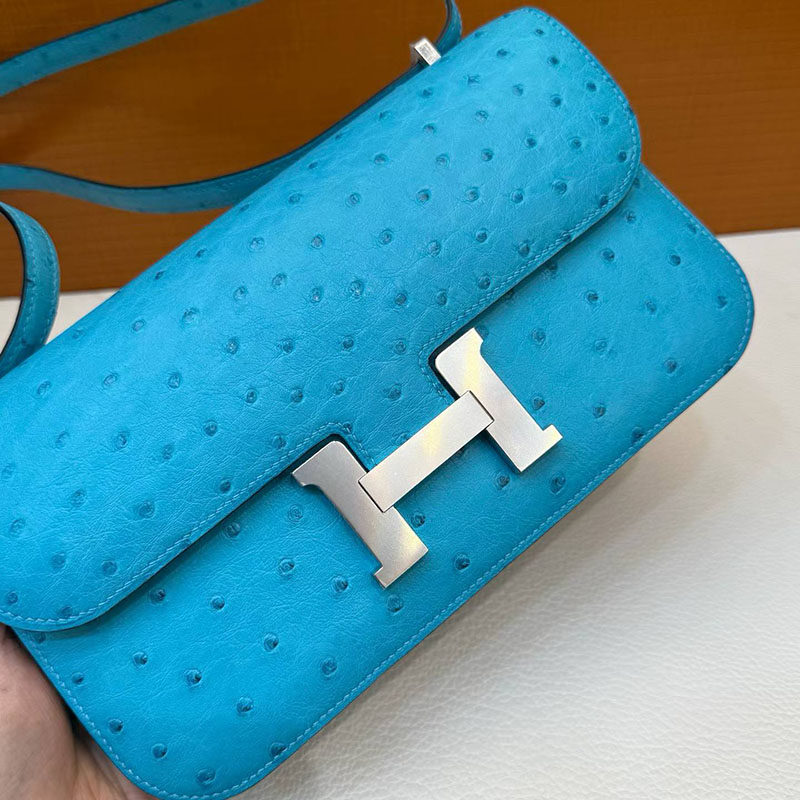 エルメス コンスタンス エランの通販 HERMES コンスタンス3 エラン ブルードノール オーストリッチ シルバー金具 H063148CCP3 コンスタンス エラン 人気 - 画像 (9)