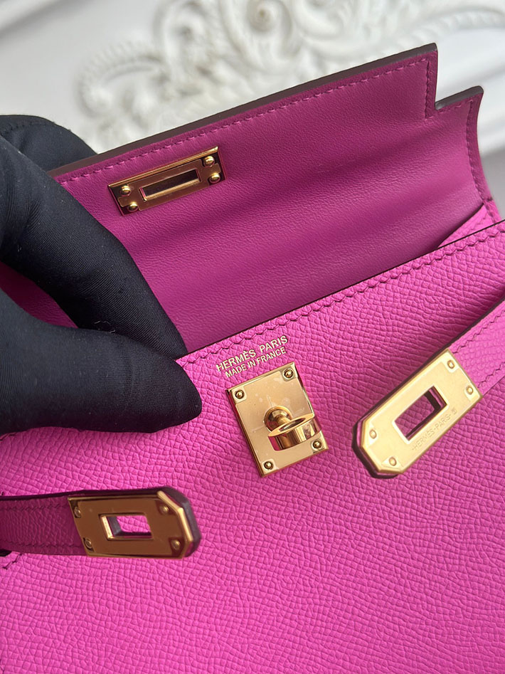 エルメス ケリーバッグの定価 HERMES ケリーミニ2 マグノリア ヴォーエプソン ゴールド金具 H073663CC9I エルメス ミニケリー 定価 - 画像 (4)