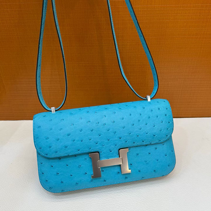 エルメス コンスタンス エランの通販 HERMES コンスタンス3 エラン ブルードノール オーストリッチ シルバー金具 H063148CCP3 コンスタンス エラン 人気 - 画像 (2)