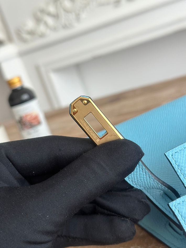 エルメス ケリーバッグの定価 HERMES ケリーミニ2 セレステ ヴォーエプソン ゴールド金具 H073663CC7N エルメス ミニ バッグ 種類 - 画像 (5)