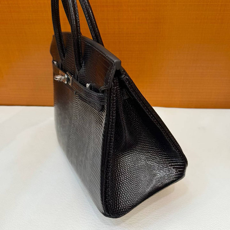 エルメス バーキン 25の通販 HERMES バーキン25 黒 ブラック リザード シルバー金具 H043957CK89 バーキン25 黒 定価 - 画像 (6)