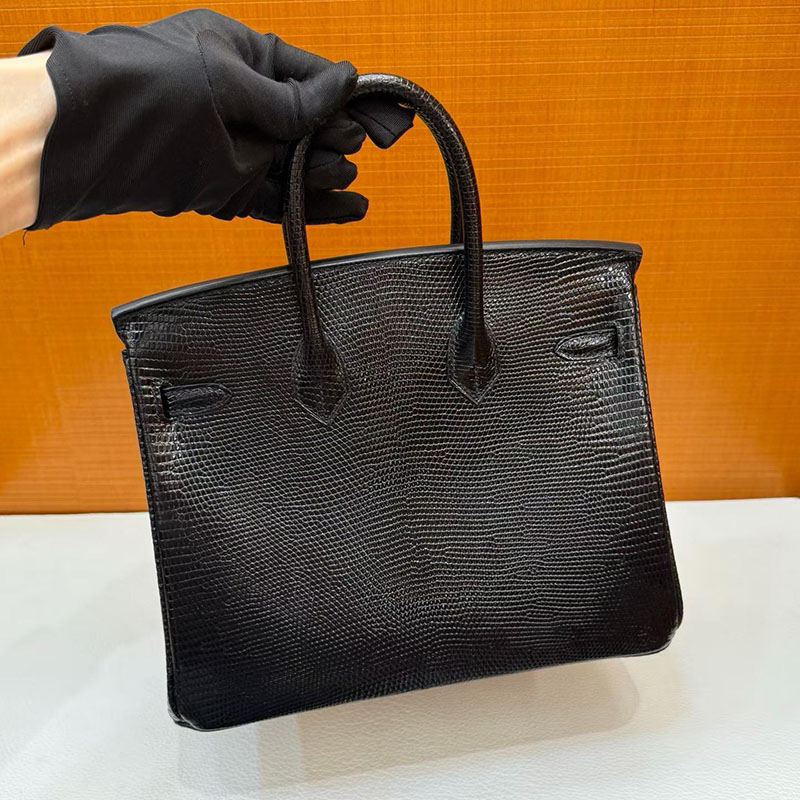 エルメス バーキン 25の通販 HERMES バーキン25 黒 ブラック リザード シルバー金具 H043957CK89 バーキン25 黒 定価 - 画像 (3)