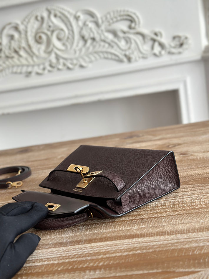 エルメス ショルダーバッグの定価 HERMES ケリーミニ2 ルージュセリエ ヴォーエプソン ゴールド金具 H073663CC0G エルメス ミニバッグ レディース - 画像 (3)