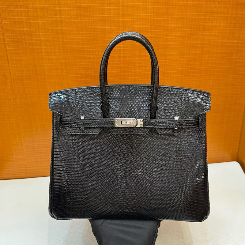 エルメス バーキン 25の通販 HERMES バーキン25 黒 ブラック リザード シルバー金具 H043957CK89 バーキン25 黒 定価 - 画像 (2)
