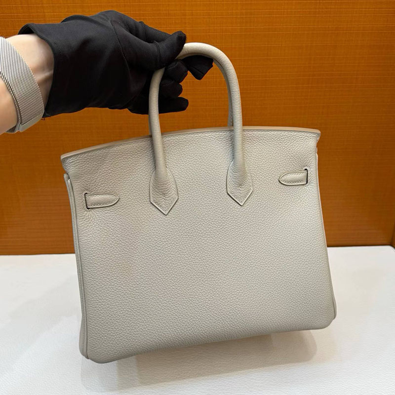 エルメス バーキン25の通販 HERMES バーキン25 パールグレー トゴ シルバー金具 H041702CK80 バーキン25 値段 - 画像 (3)