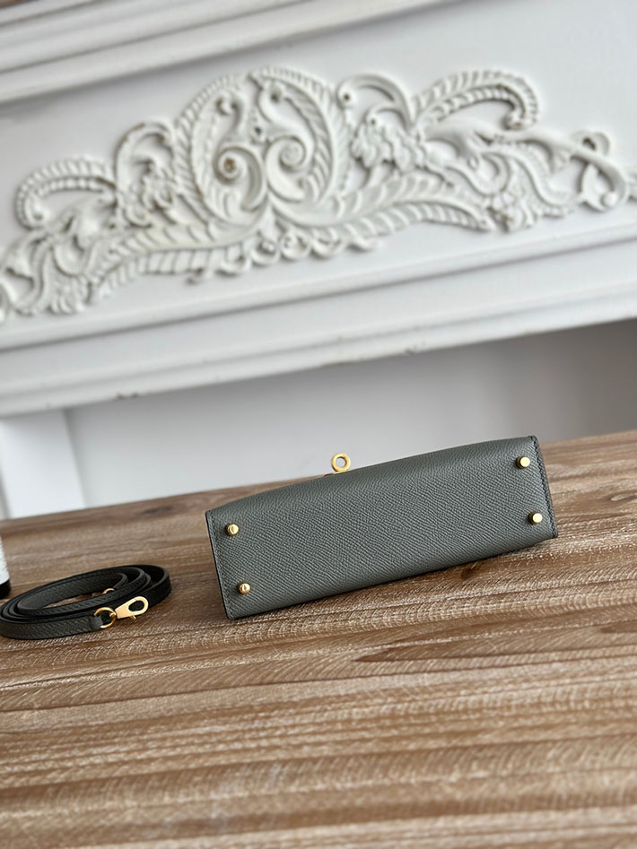 エルメス ショルダーバッグの定価 HERMES ケリーミニ2 グリメイヤー ヴォーエプソン ゴールド金具 H073663CC0L エルメスケリーミニバッグ - 画像 (7)