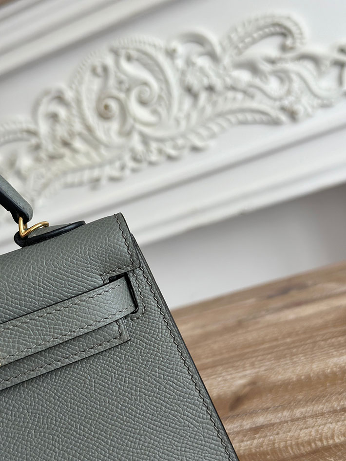 エルメス ショルダーバッグの定価 HERMES ケリーミニ2 グリメイヤー ヴォーエプソン ゴールド金具 H073663CC0L エルメスケリーミニバッグ - 画像 (6)