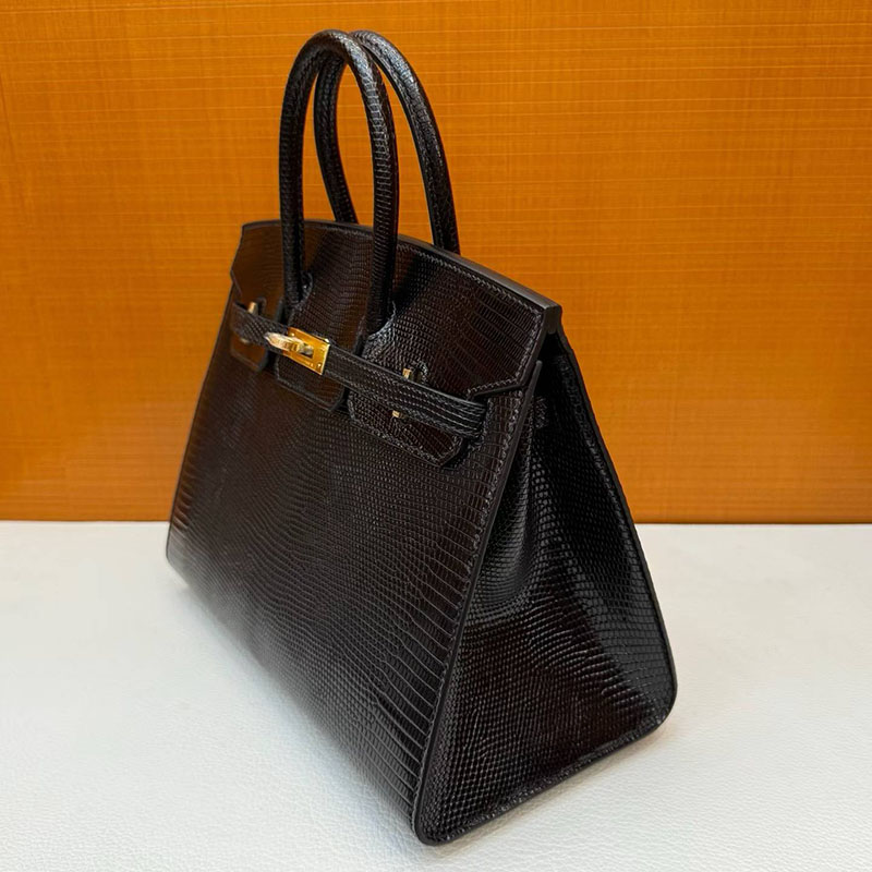 エルメス バーキン 25の通販 HERMES バーキン25 セリエ 黒 ブラック リザード ゴールド金具 H082845CC89 バーキン25 黒 新品 - 画像 (5)