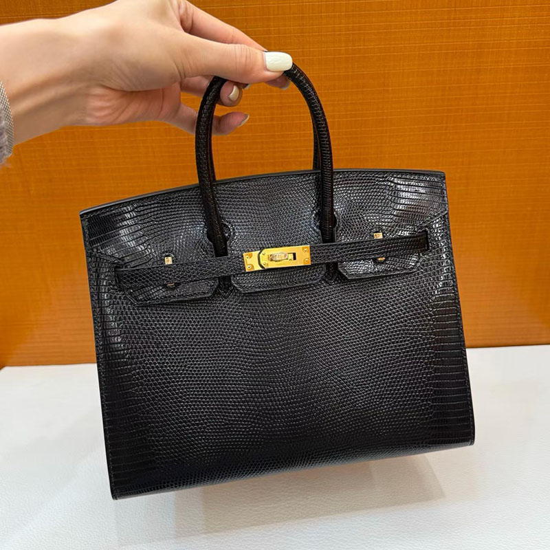 エルメス バーキン 25の通販 HERMES バーキン25 セリエ 黒 ブラック リザード ゴールド金具 H082845CC89 バーキン25 黒 新品 - 画像 (2)