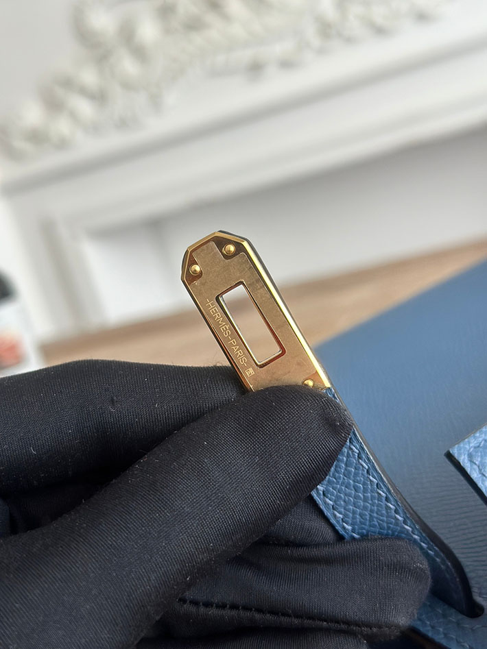 エルメス ショルダーバッグの定価 HERMES ケリーミニ2 ディープブルー ヴォーエプソン ゴールド金具 H073663CCS4 エルメスミニバッグレディース - 画像 (5)