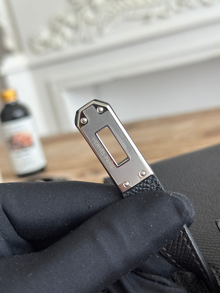 エルメス ショルダーバッグの定価 HERMES ケリーミニ2 黒 ブラック ヴォーエプソン シルバー金具 H073663CK89 エルメス ショルダーバッグ 人気 - 画像 (5)