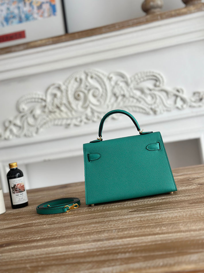 エルメス ショルダーバッグの定価 HERMES ケリーミニ2 ヴェールヴェロン ヴォーエプソン ゴールド金具 H073663CCU1 エルメス ショルダーバッグ 新作 - 画像 (8)