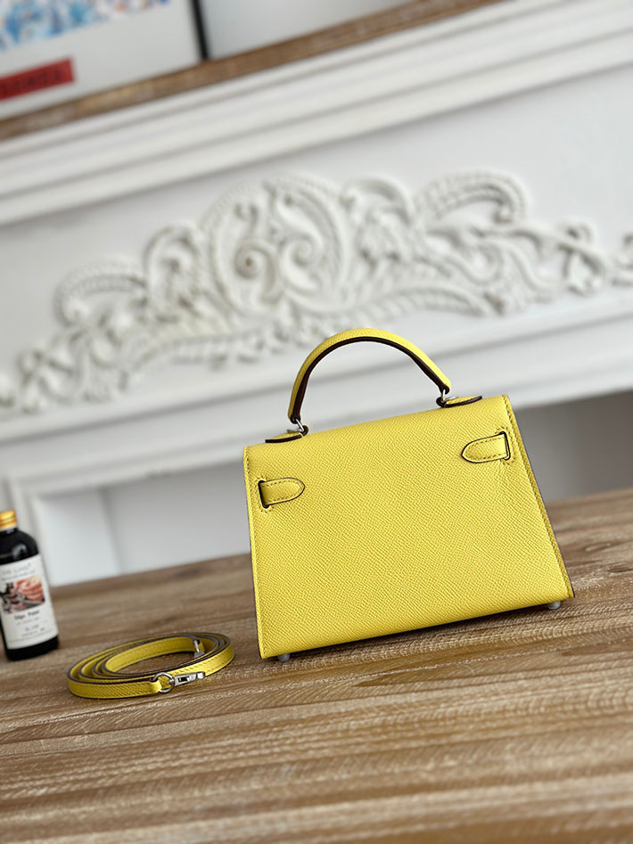 エルメス ショルダーバッグの定価 HERMES ケリーミニ2 ライム ヴォーエプソン シルバー金具 H073663CK9R エルメス ミニバッグ アウトレット - 画像 (7)