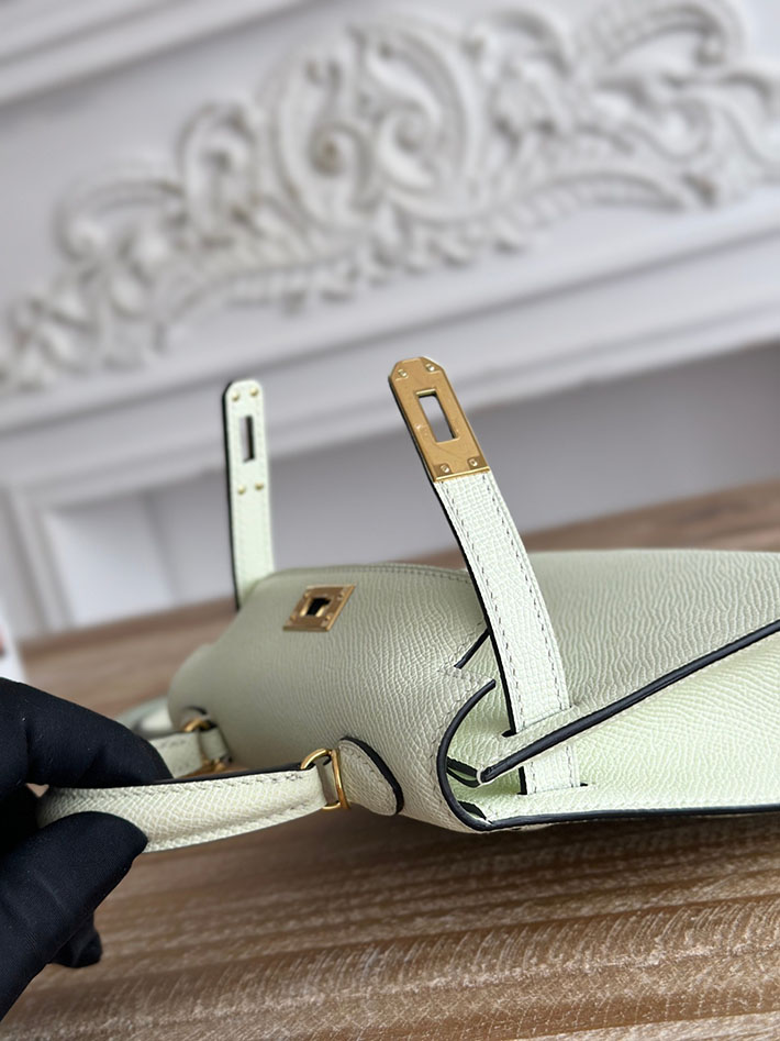 エルメス ショルダーバッグの定価 HERMES ケリーミニ2 ヴェールフィズ ヴォーエプソン ゴールド金具 H073663CC0S エルメス ミニバッグ 安い - 画像 (5)
