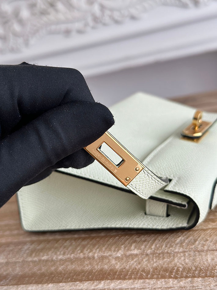 エルメス ショルダーバッグの定価 HERMES ケリーミニ2 ヴェールフィズ ヴォーエプソン ゴールド金具 H073663CC0S エルメス ミニバッグ 安い - 画像 (4)