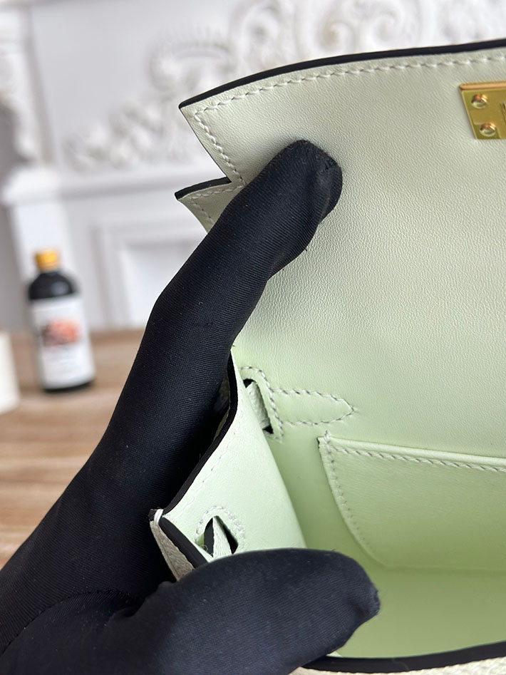 エルメス ショルダーバッグの定価 HERMES ケリーミニ2 ヴェールフィズ ヴォーエプソン ゴールド金具 H073663CC0S エルメス ミニバッグ 安い - 画像 (2)