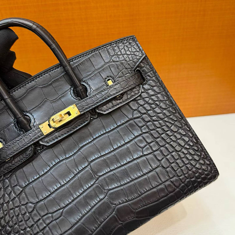 エルメス バーキン20の通販 HERMES バーキン 20 セリエ 黒 ブラック クロコダイル ゴールド金具 H084534CC89 エルメス バーキン20 - 画像 (9)