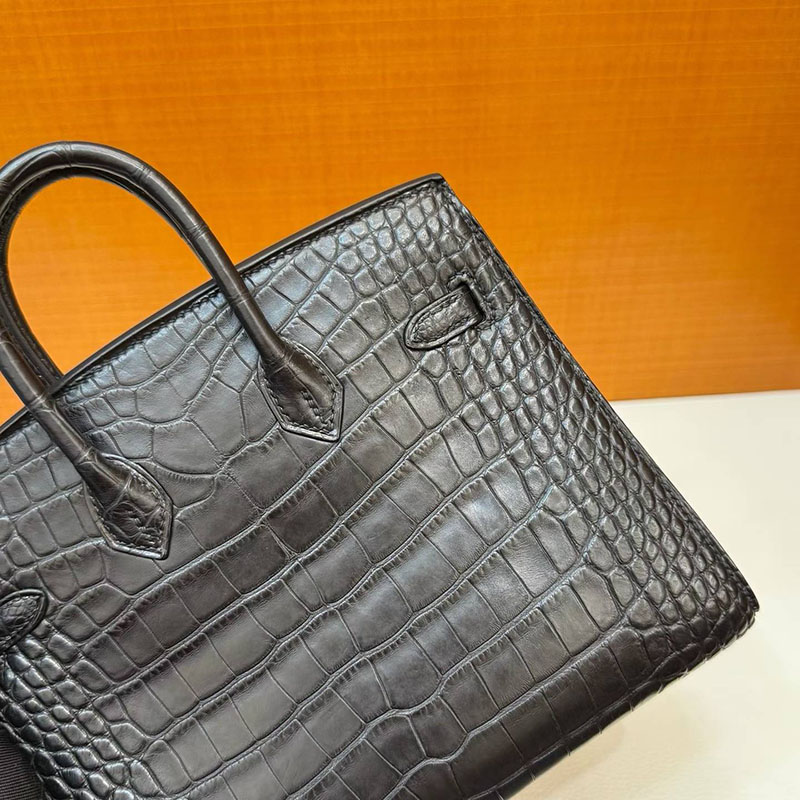 エルメス バーキン20の通販 HERMES バーキン 20 セリエ 黒 ブラック クロコダイル ゴールド金具 H084534CC89 エルメス バーキン20 - 画像 (7)