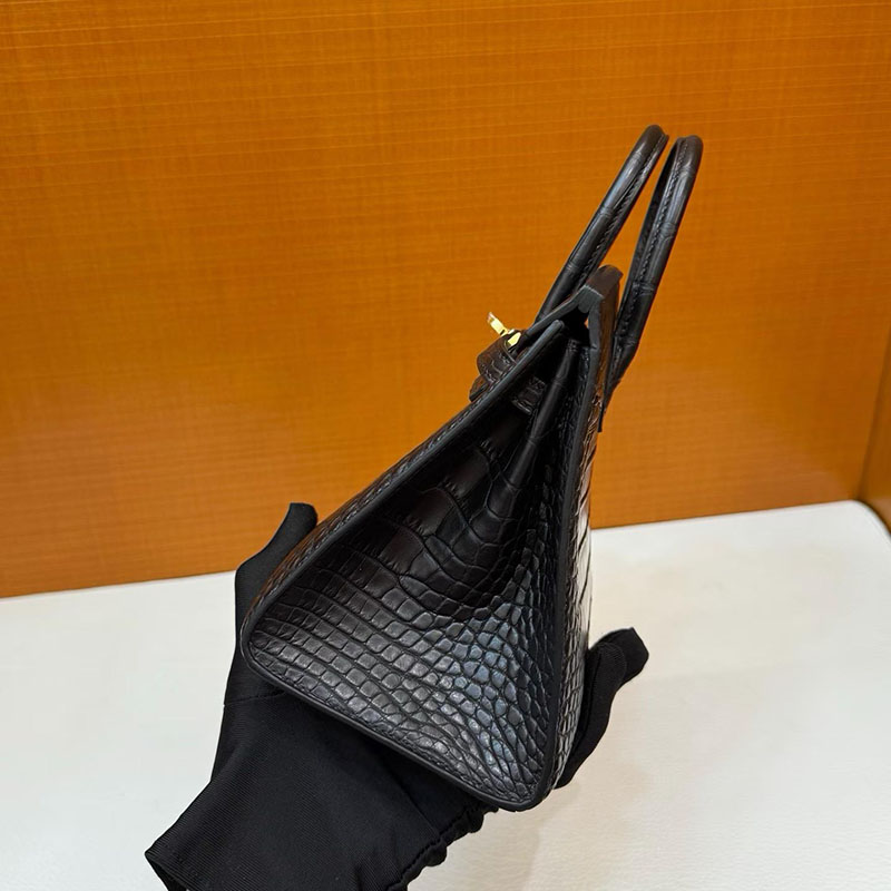 エルメス バーキン20の通販 HERMES バーキン 20 セリエ 黒 ブラック クロコダイル ゴールド金具 H084534CC89 エルメス バーキン20 - 画像 (6)